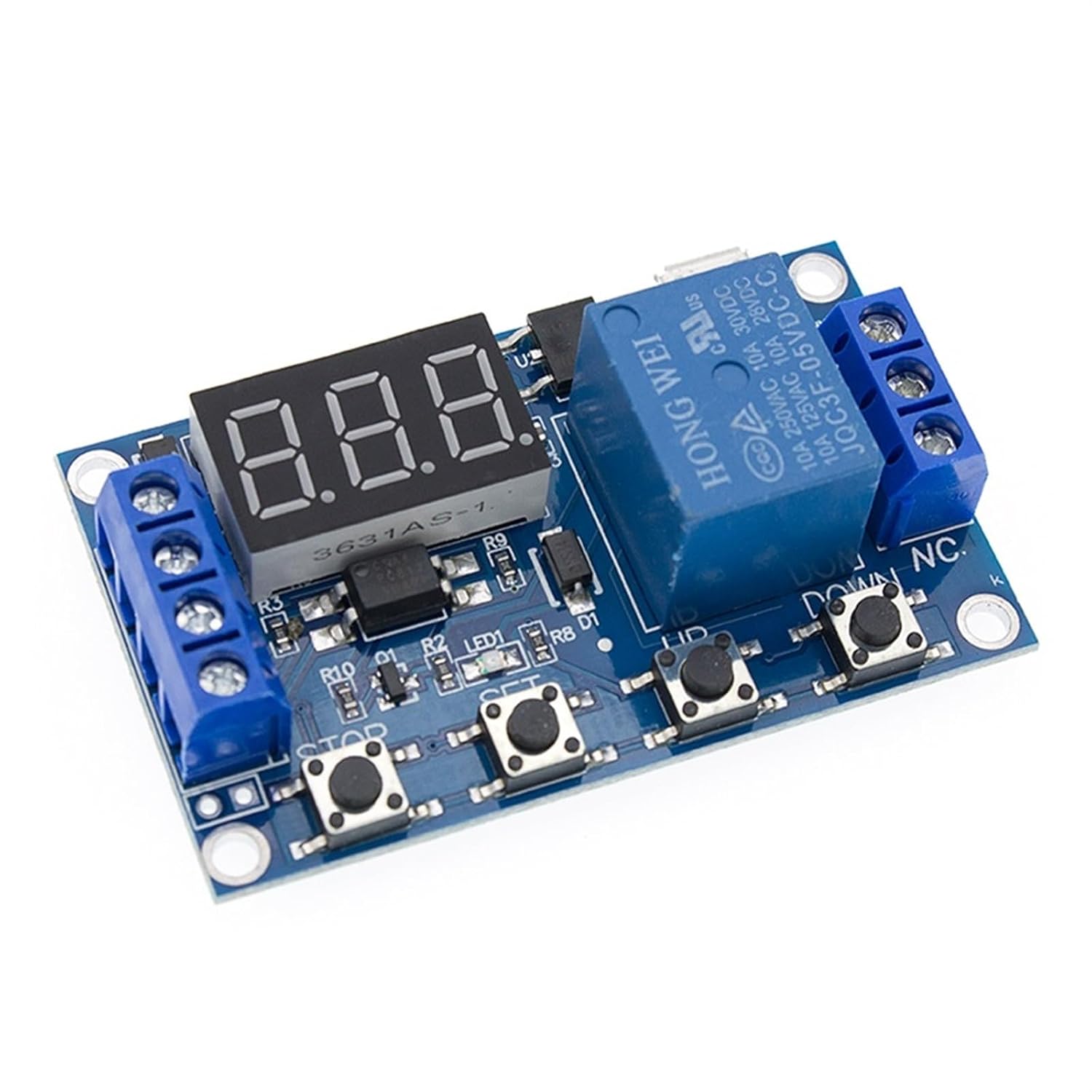 DC 6-30V 5V Display Automation Cycle Delay Time Switch Off Delay Time Relay 6V 9V 12V 24V