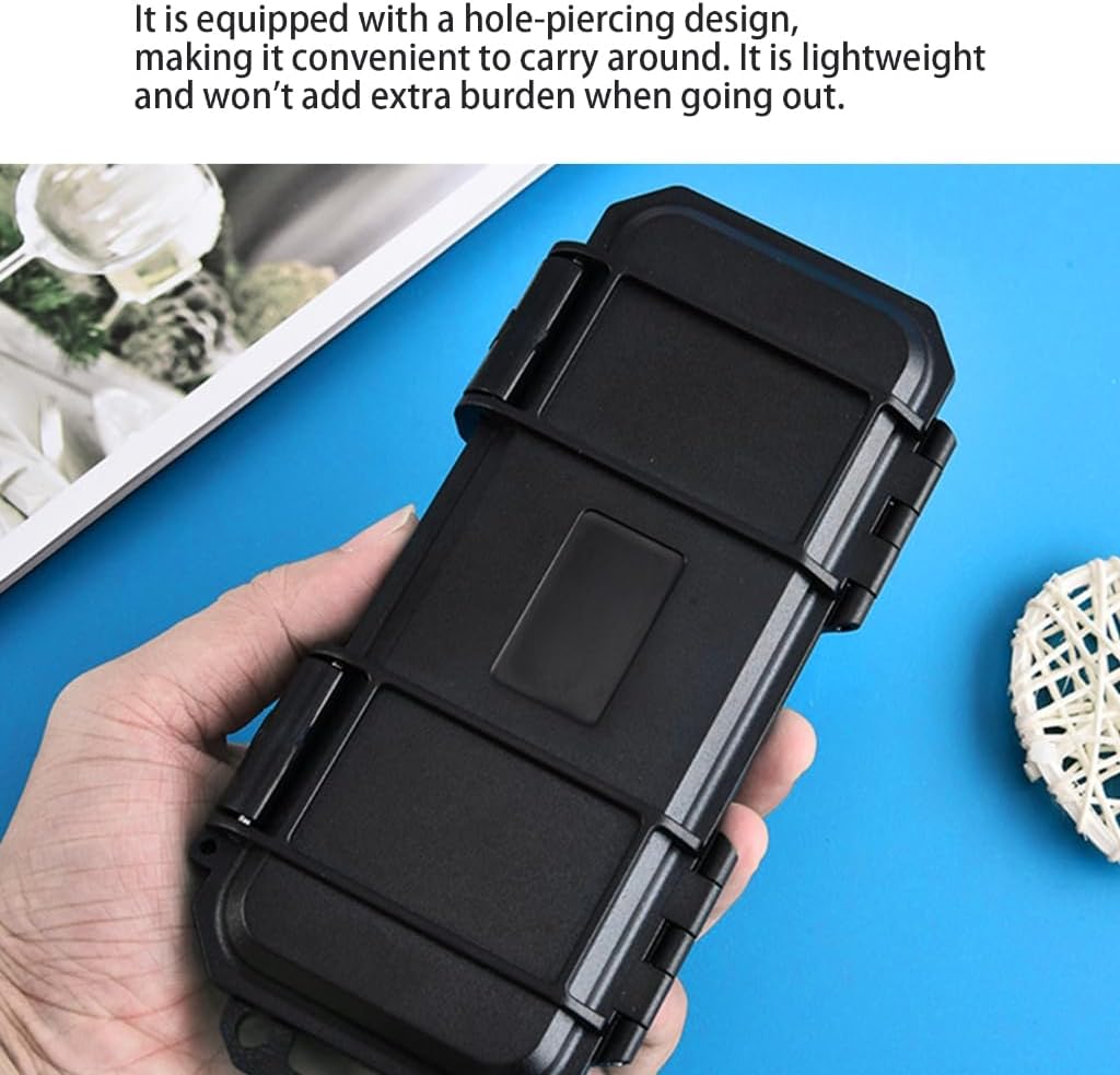 Portable Small Tool Gear Storage Case with Protective Foam Interior Shockproof Gadgets Box for Various