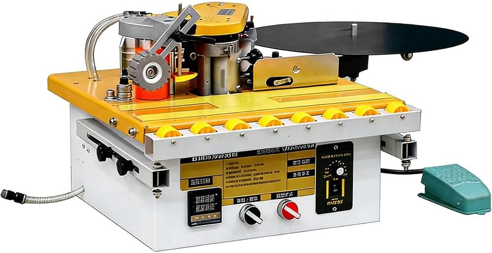 Portable Woodworking Edge Banding Machine, Automatic Tape Breaking, Microcomputer Intelligent Temperature Control, Curve & Straight Edge Bander A