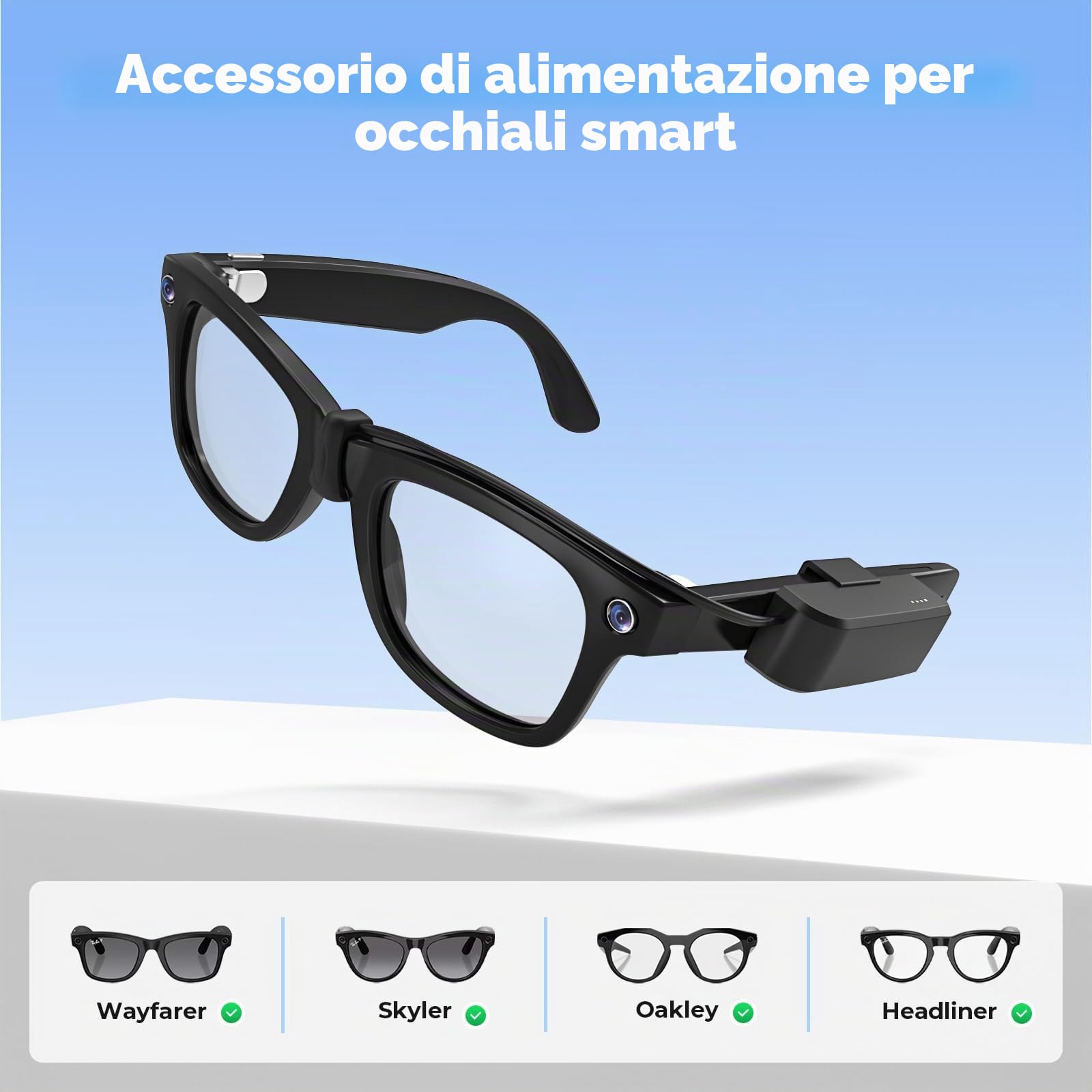 Batteria per Ray-Ban Meta Smart Glasses