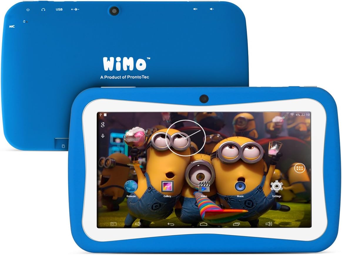 ProntoTec WiMo 7- Inches 8GB Zoodles Pre-Loaded Android Tablet, Blue