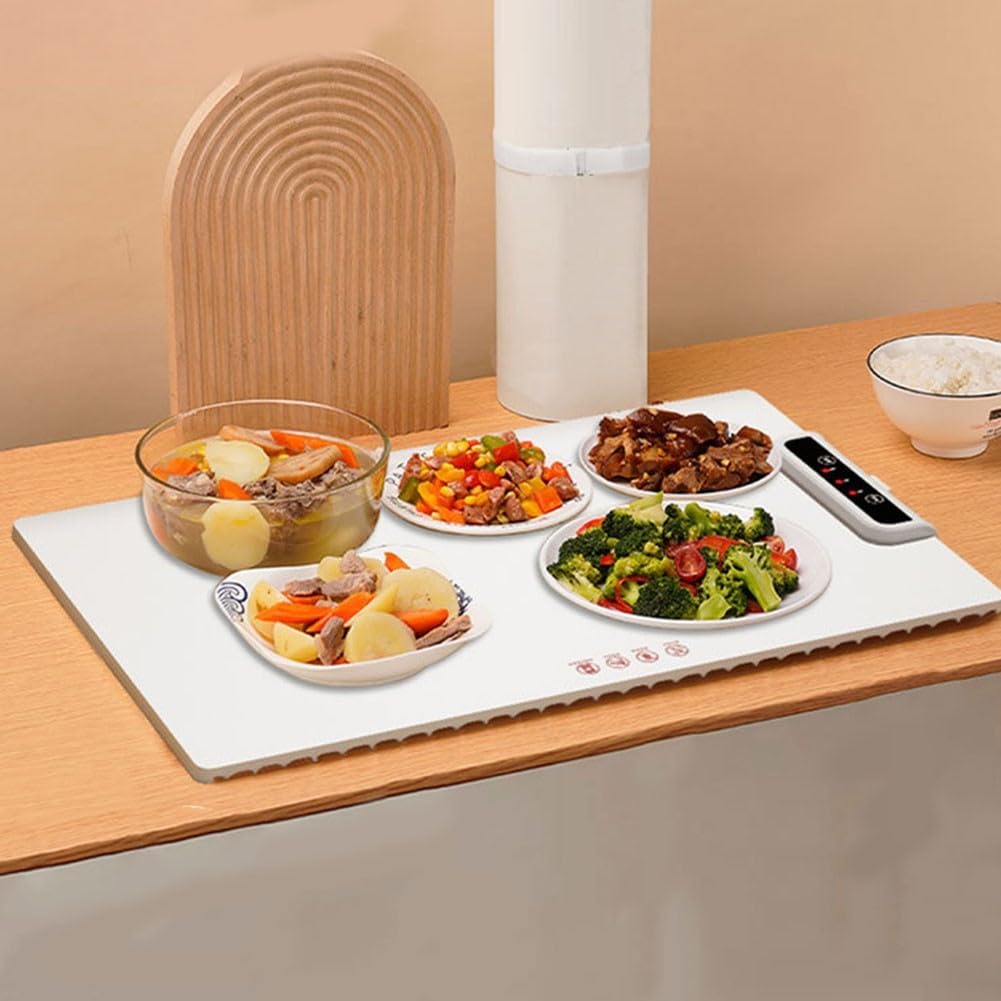 Silikonowa bezprzewodowa płyta kuchenna, podgrzewacz żywności, elektryczna płyta grzewcza z regulowaną temperaturą, składana, płyta grzewcza do restauracji, na imprezy, imprezy i kolacje w domu