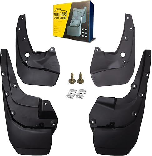 Aletas de barro aptas para Toyo-ta 4Runner 2014-2021 (solo compatible con modelos de efectos de tierra), sin guardabarros o estribos, guardabarros