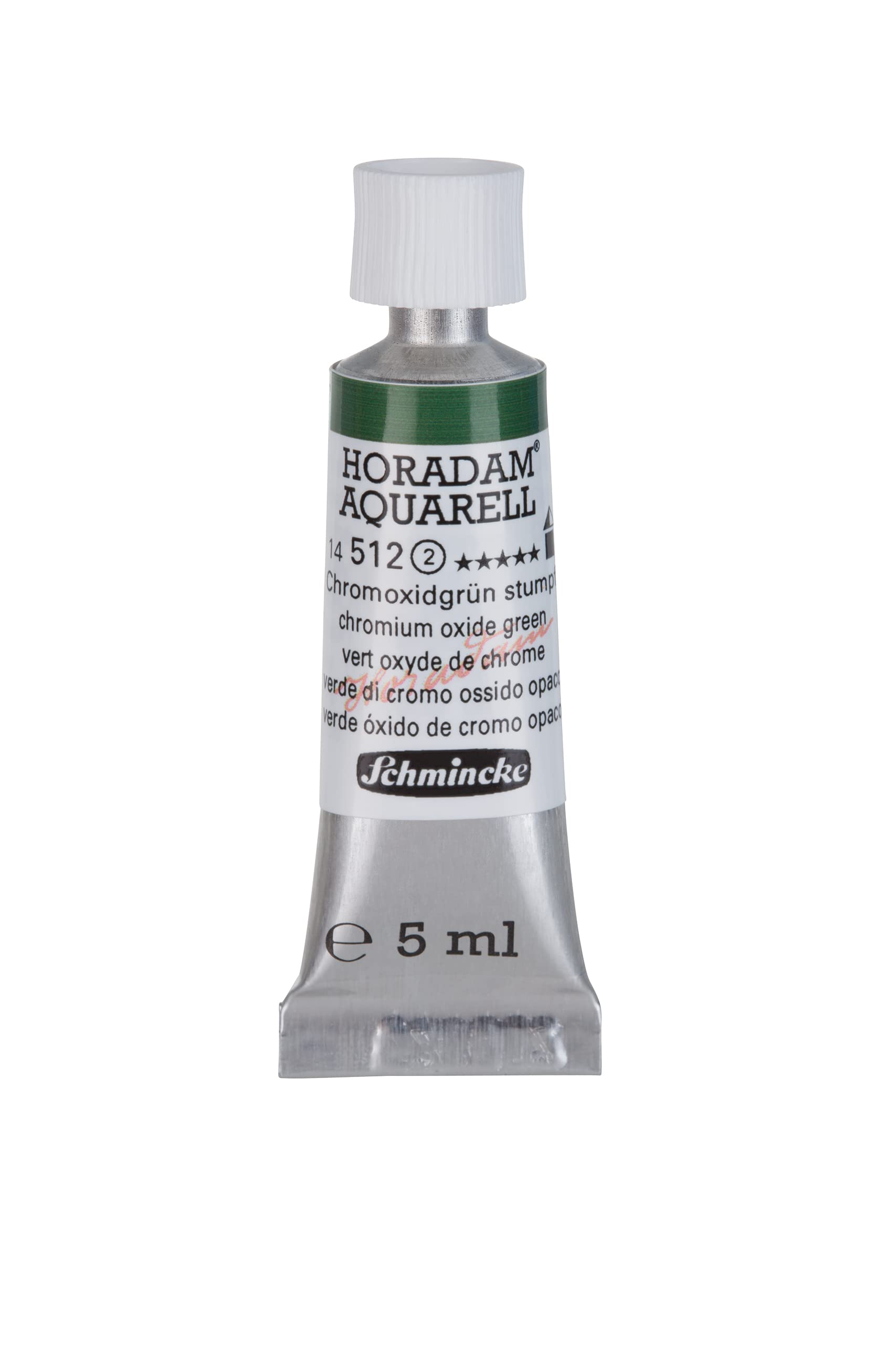 Schmincke - HORADAM® AQUARELL - acuarelas para artistas, óxido de chrome mate green - 5 ml