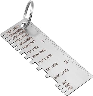 Thickness Gauge for Wire/Metal Sheet Thickness Gauge,Stainless Steel Calipers Thickness Gauge One-Sided Wire Gauge Measurement Tool Plated Size Inspection Tool