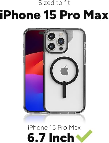 Miniatura 3 de ZAGG Santa Cruz Snap - Funda para iPhone 15 Pro Max, funda MagSafe, protección contra caídas (13 pies13.1 ft), grafeno duradero, antiamarilleo y