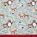 Hanjunzhao Cute Animals Print Quilting Fabric, Pre-Cut Fat Quarters Fabric Bundles for Quilting Sewing,18 x 22 inches