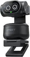 EMEET PIXY Dual-Camera AI-Powered PTZ Camera 4K, AI Tracking, PDAF&AI Autofocus 0.2s, 1/2.55'' Sensor, 3 Mics, Presets, Gesture Control, 4K Webcam for Streaming and OBS/Twitch/Switch 2 Compatible