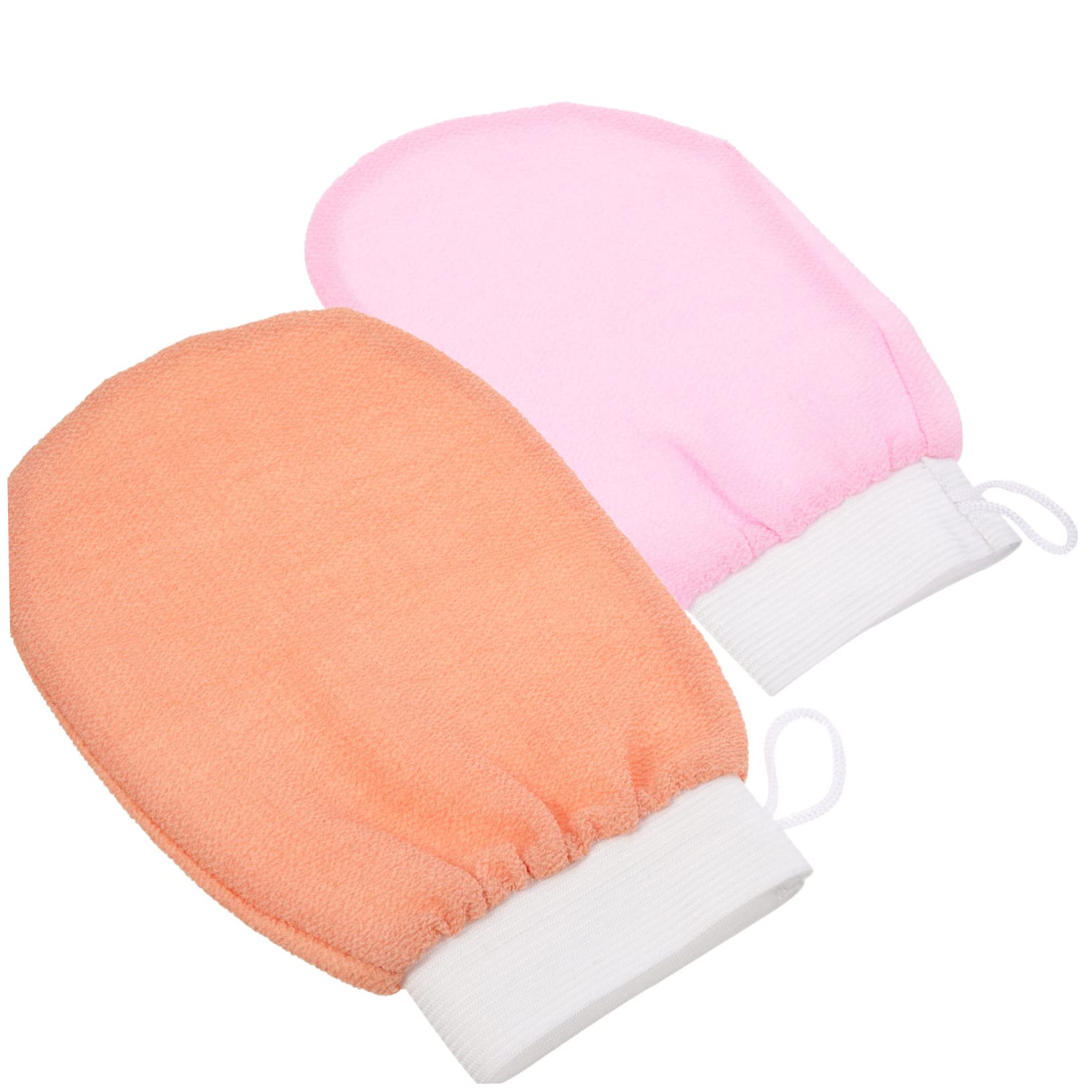 Healeved 2Pcs Exfoliating Bath Gloves Skin Scrubbing Mitts for Gentle Exfoliation and Deep Cleansing Durable Shower Supply for Relaxing Bath Experience