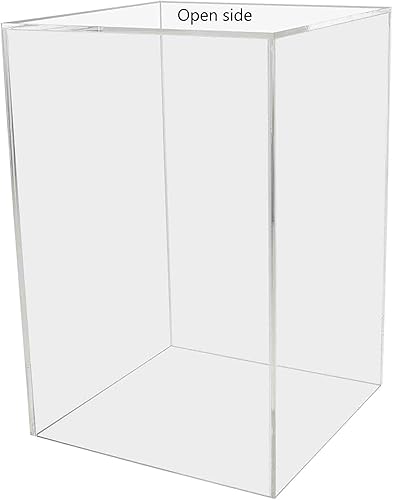 Miniatura 2 de Caja de exhibición de acrílico transparente de 8 x 8 x 12 pulgadas con un lado abierto, versátil contenedor de almacenamiento de productos Lucite