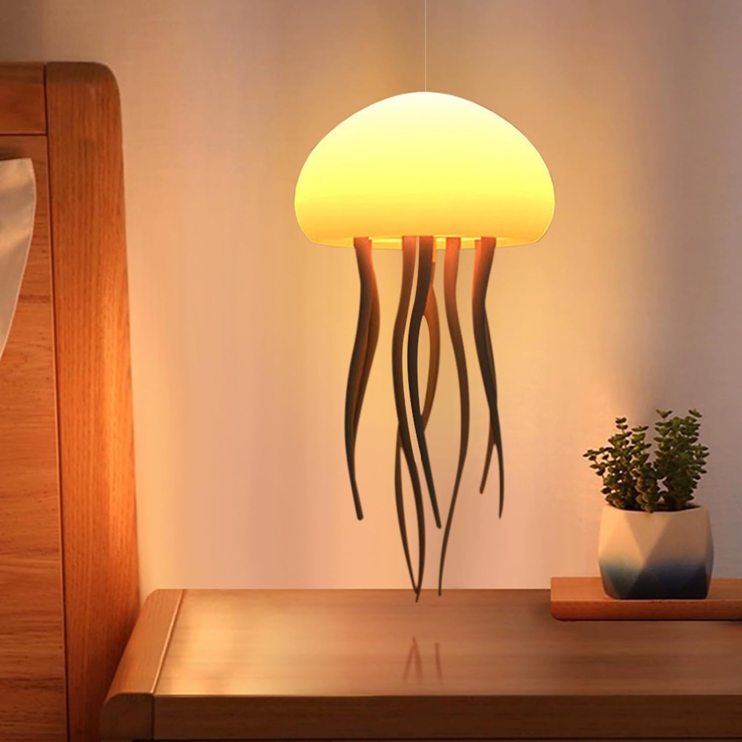 One94Store Jellyfish LED Night Light Lamp | Color Changing Baby Room Decor Lamp for Kids, Girls, Boys & Ocean Lovers | Aesthetic Ambient Light with Hanging Base – Jellyfish Design-picture-40