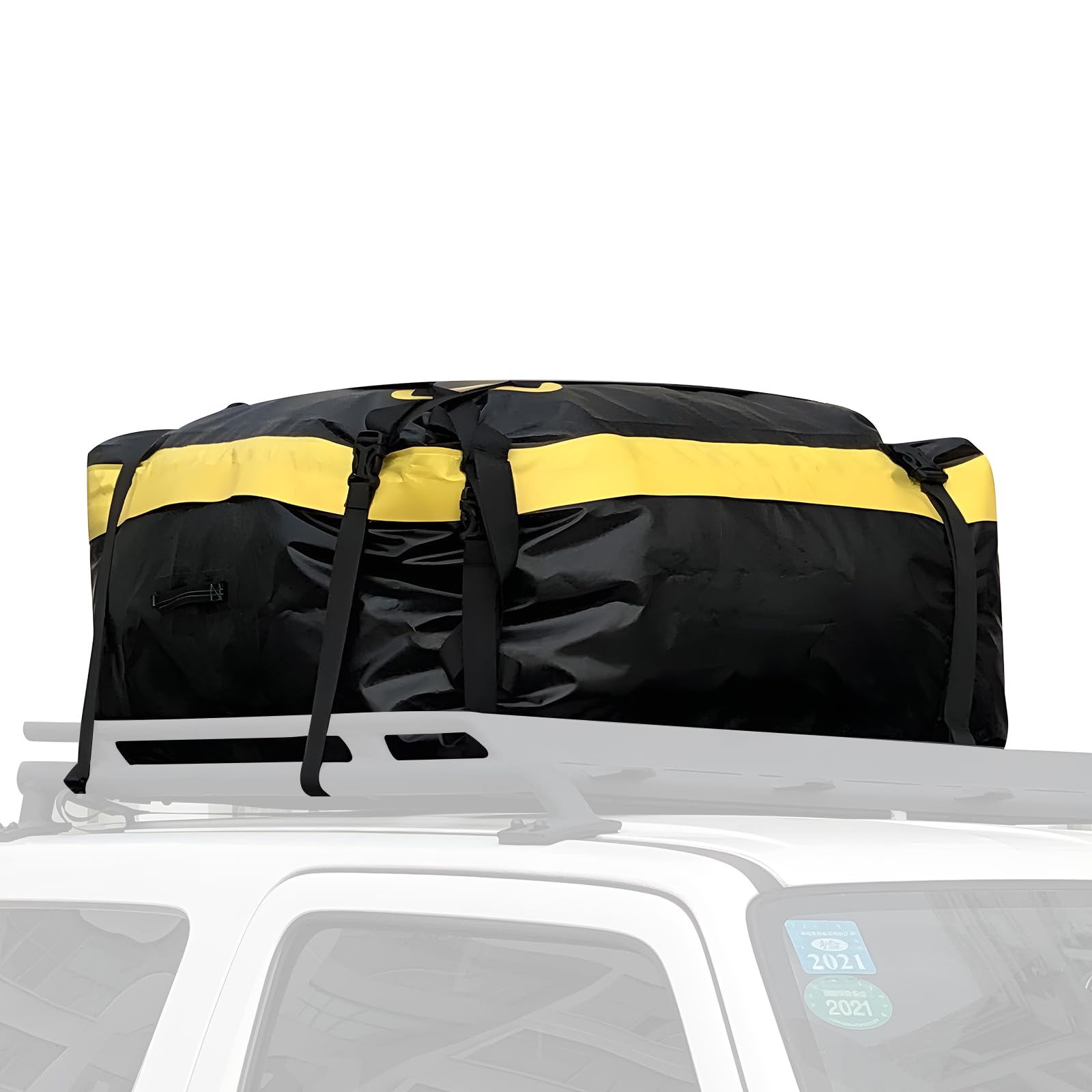 ROCKBROS Dachkoffer Wasserdicht Dachgepäckträger mit 8 Zurrgurten 300L | Dachbox Aufbewahrungsbox für Auto Gepäcktransport, Vans, SUVs