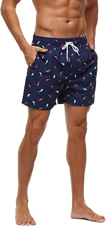 SILKWORLD Mens Swimming Trunks Swim Shorts Summer Bathing Suit Beachwear