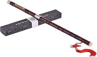 Tomshin Flauta de bambu amargo plugável Dizi Instrumento musical de sopro chinês tradicional feito à mão Chave de C Nível de estudo Desempenho profissional