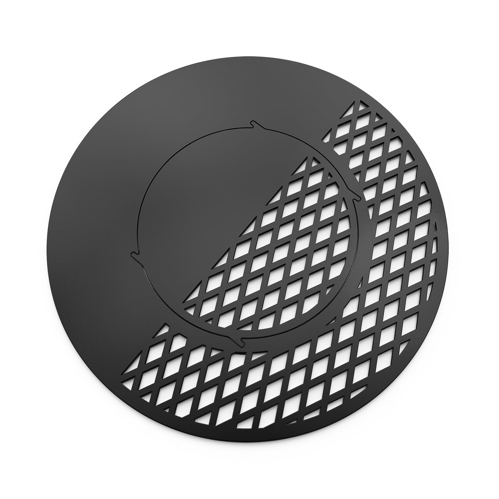 Onlyfire Ceramiczny nieprzywierający ruszt do grillowania ze zdejmowanym rusztem do smażenia, zamiennik do Weber, 56 cm, węgiel drzewny, akcesoria do grillowania Vortex