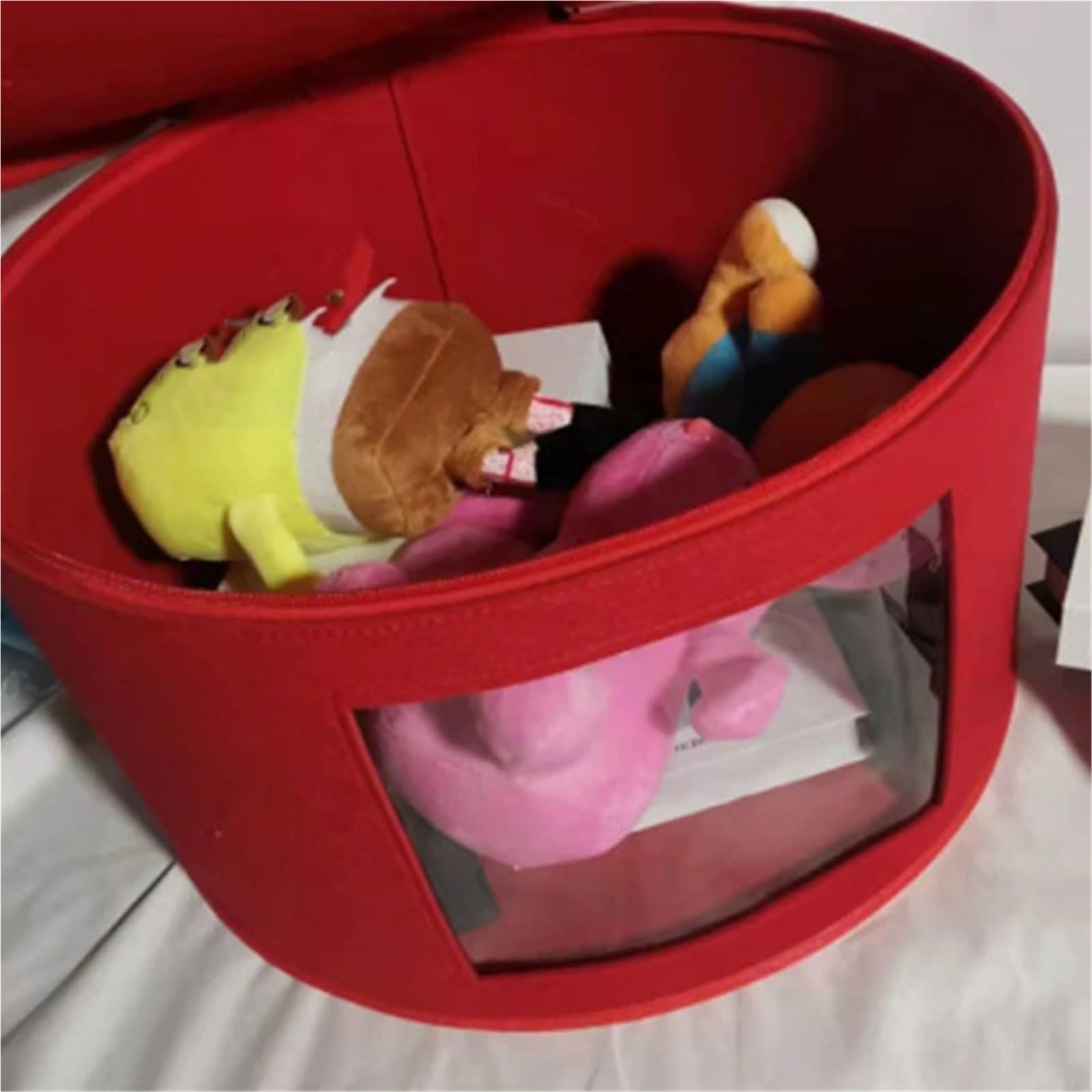 Hutschachtel-Organizer, rund, for Reisen, Hutschachteln, faltbar, Hut-Aufbewahrungstasche, große Hut-Aufbewahrungsbox für Schrank oder Reise(Gray)