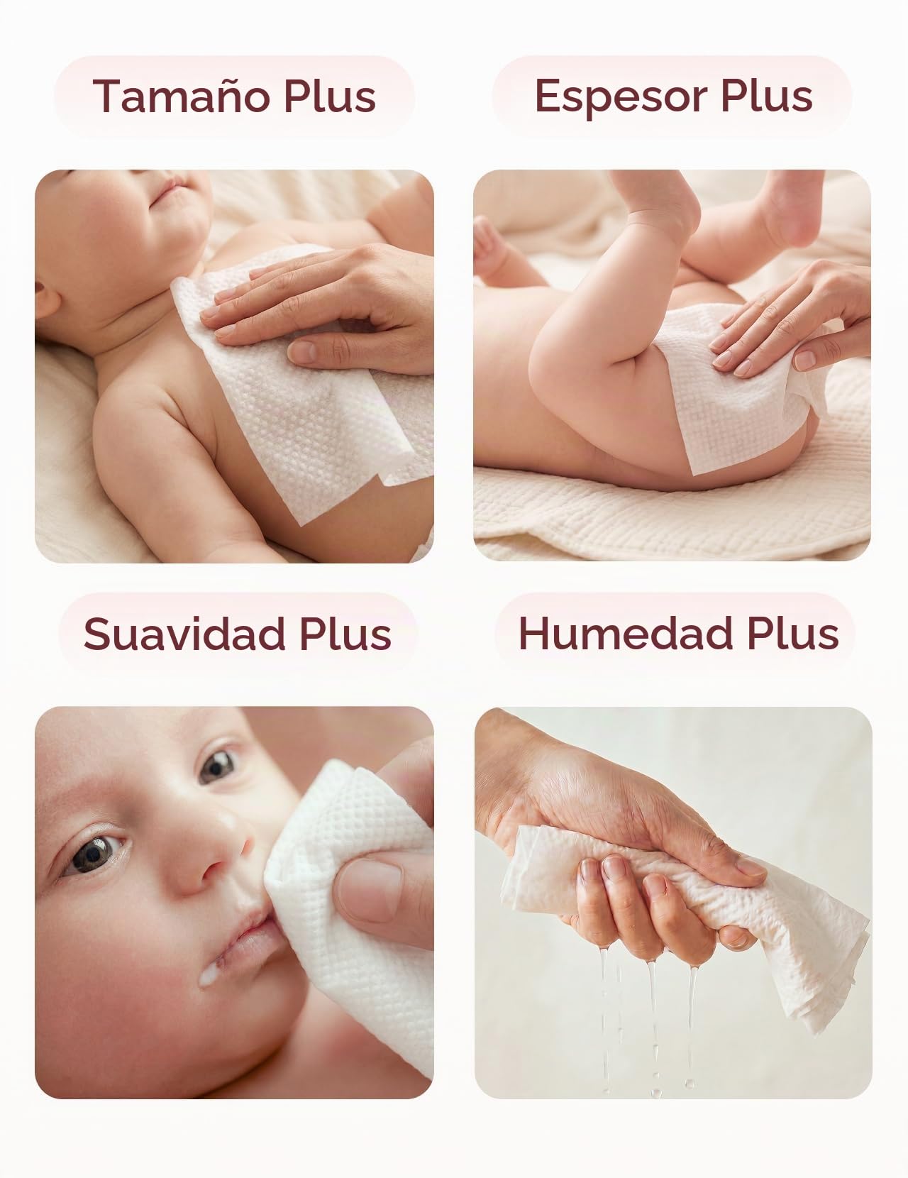 Momcozy Toallitas para bebé - Diseño extra grande, 99% a base de agua, no perfumadas e hipoalergénicas, toallitas limpiadoras e hidratantes para bebés para pieles sensibles, 12 paquetes con solapa