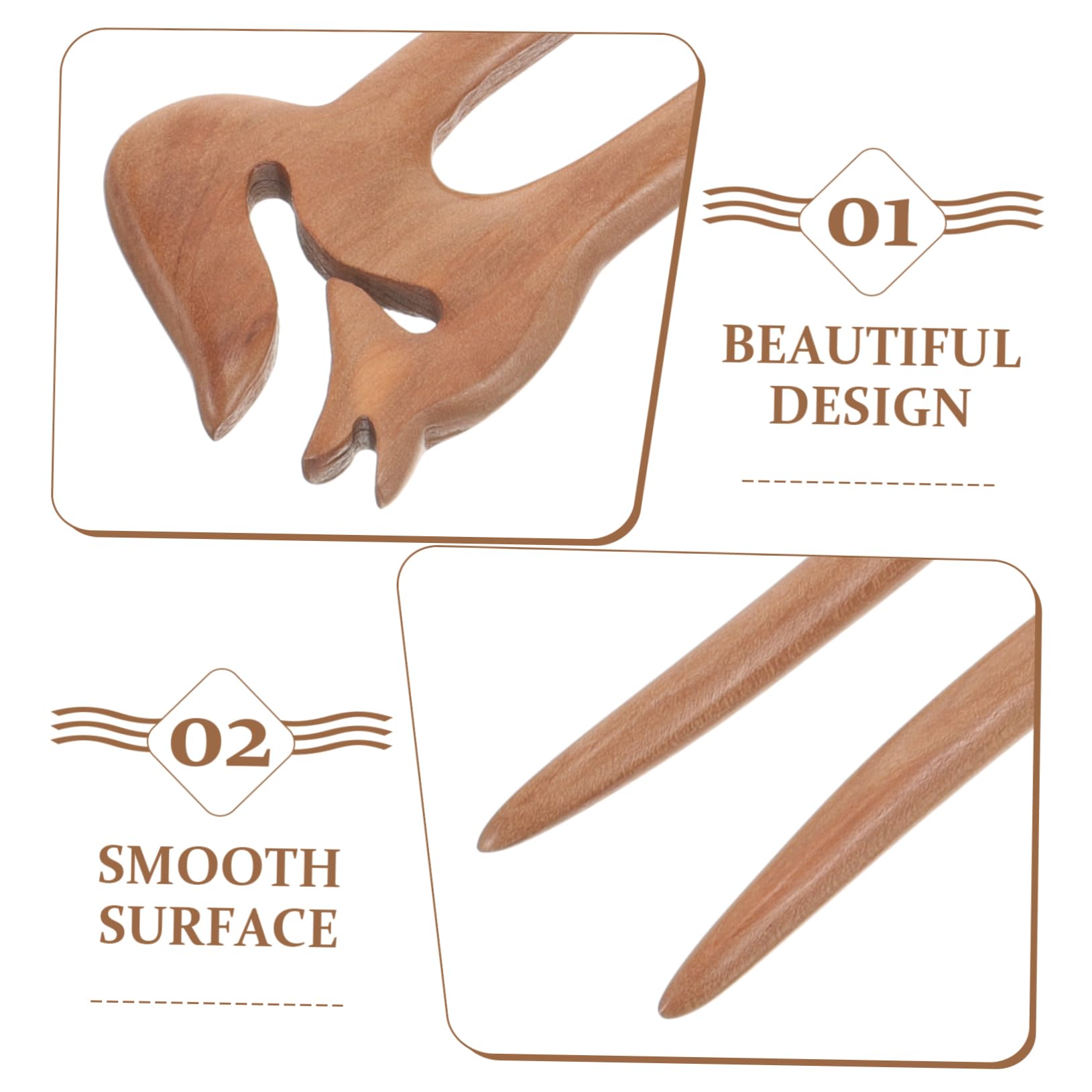 Healeved 3pezzi Forcina u Per Acconciature Vintage Accessorio Elegante Per Chignon e Stili Di Per Donne e Ragazze Per Occasioni Speciali e Regali Design Artigianale Unico Di Pesco
