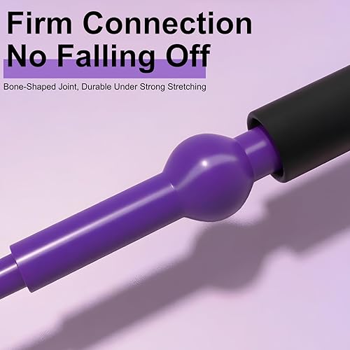 Miniatura 4 de Figura 8 bandas de resistencia de fitness con asas, bandas elásticas de ejercicio para mujeres, brazo, hombro, espalda, pierna, estiramiento de