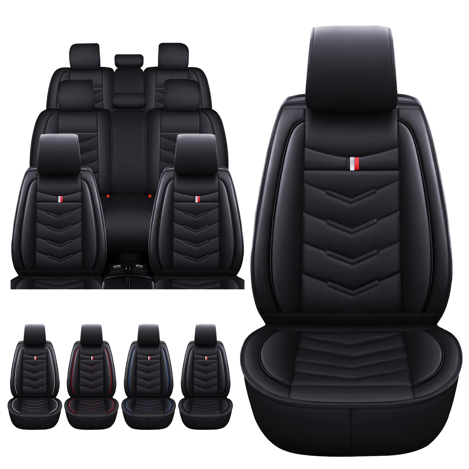 Car Seat Covers 8 Seats (Black)