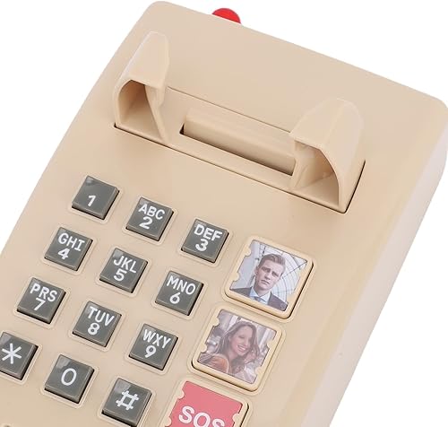 Miniatura 7 de Retro Wall Phone, Easy to Use SOS Call Speed Dial Function with 3 Groups Preset Numbers and 3 Levels Volume Adjustment, for Home Desk Hotel School