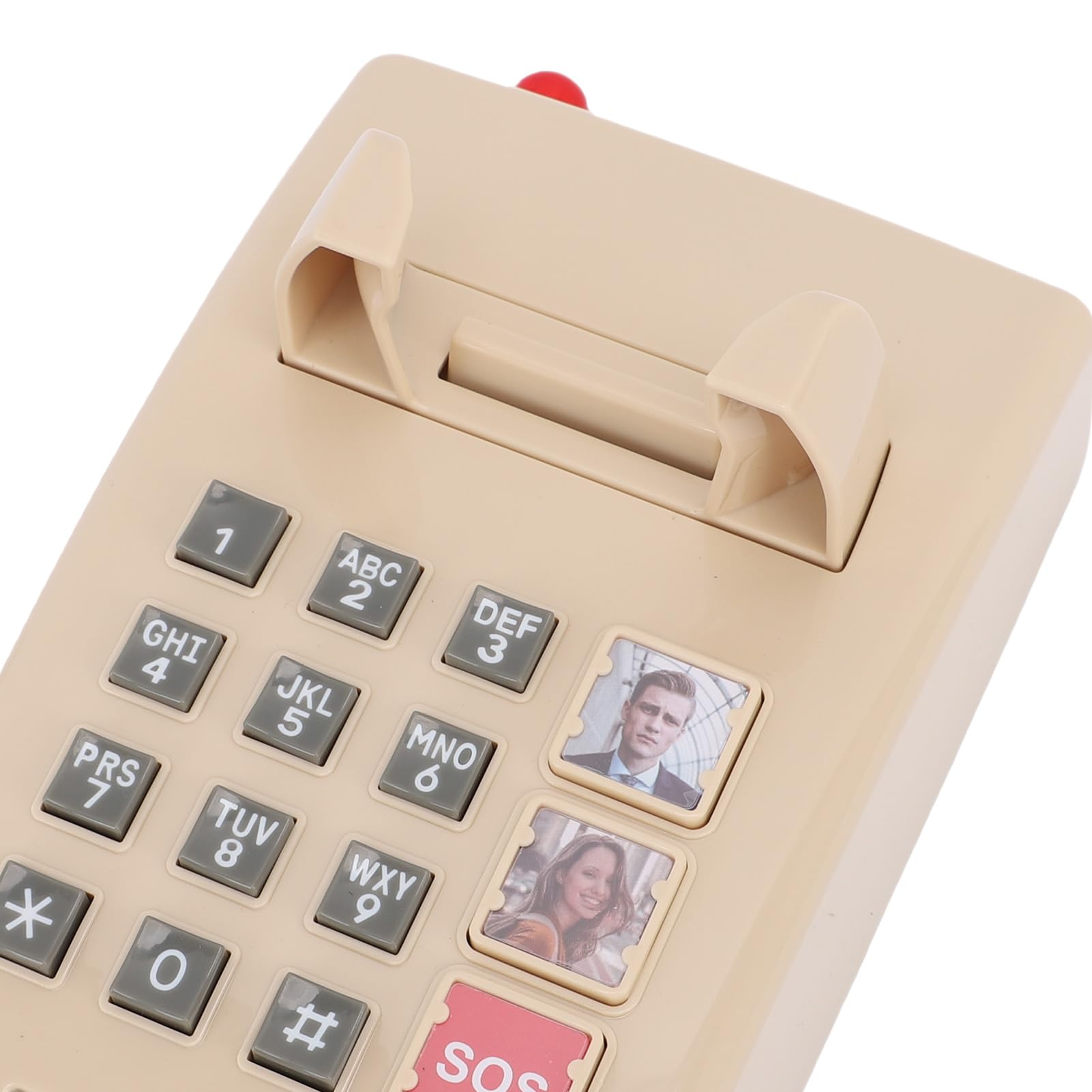 Telefon Stacjonarny w Stylu Retro, łatwy w Obsłudze, 3-stopniowy Poziom Głośności, Montowany na ścianie Telefon Stacjonarny do Domowego Biura, ścienny z funkcją