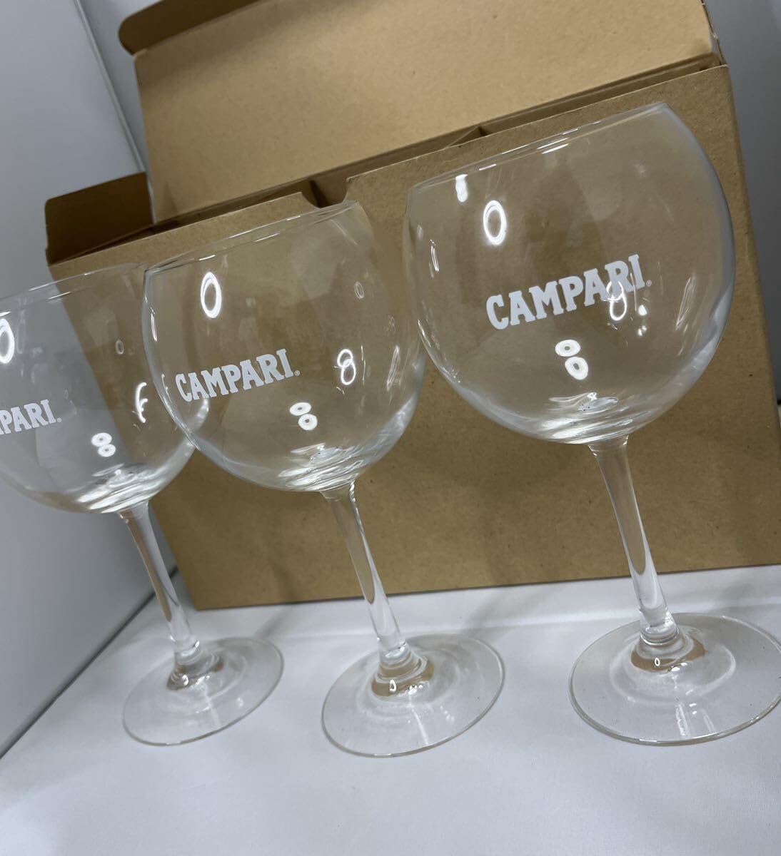 Amazon.co.jp: カンパリ バルーン グラス 3個セット 0.47L 470ml