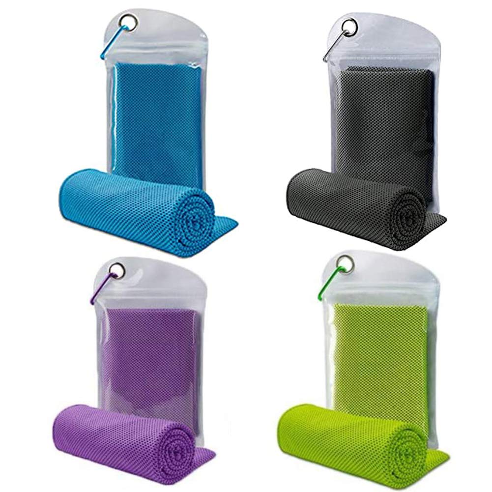 Jinara Cooling Towel (35"x12"),Ice Towel,Gym Towels Soft Breathable Chilly Towel,Microfiber Towel for Yoga,Sport,Running,Gym,Workout,Camping,Workout