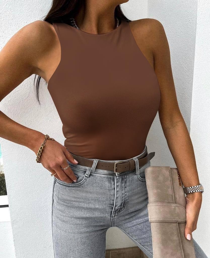 EUYZOU Women Shapewear Tummy Control Tank Tops Seamless Compression Tops Body Shaper Camisole - Image 5