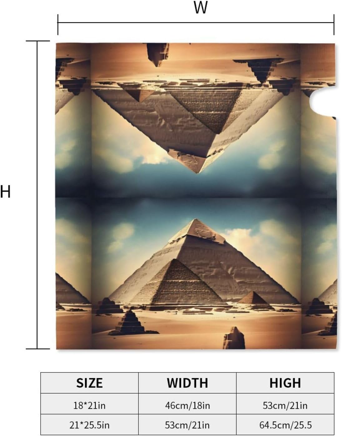 Dreaming of The Pyramids of Khufu Letterbox Protector with Magnetic Stripe for Outdoor Patio Decoration Christmas Housewarming Gift 25.5x21 in