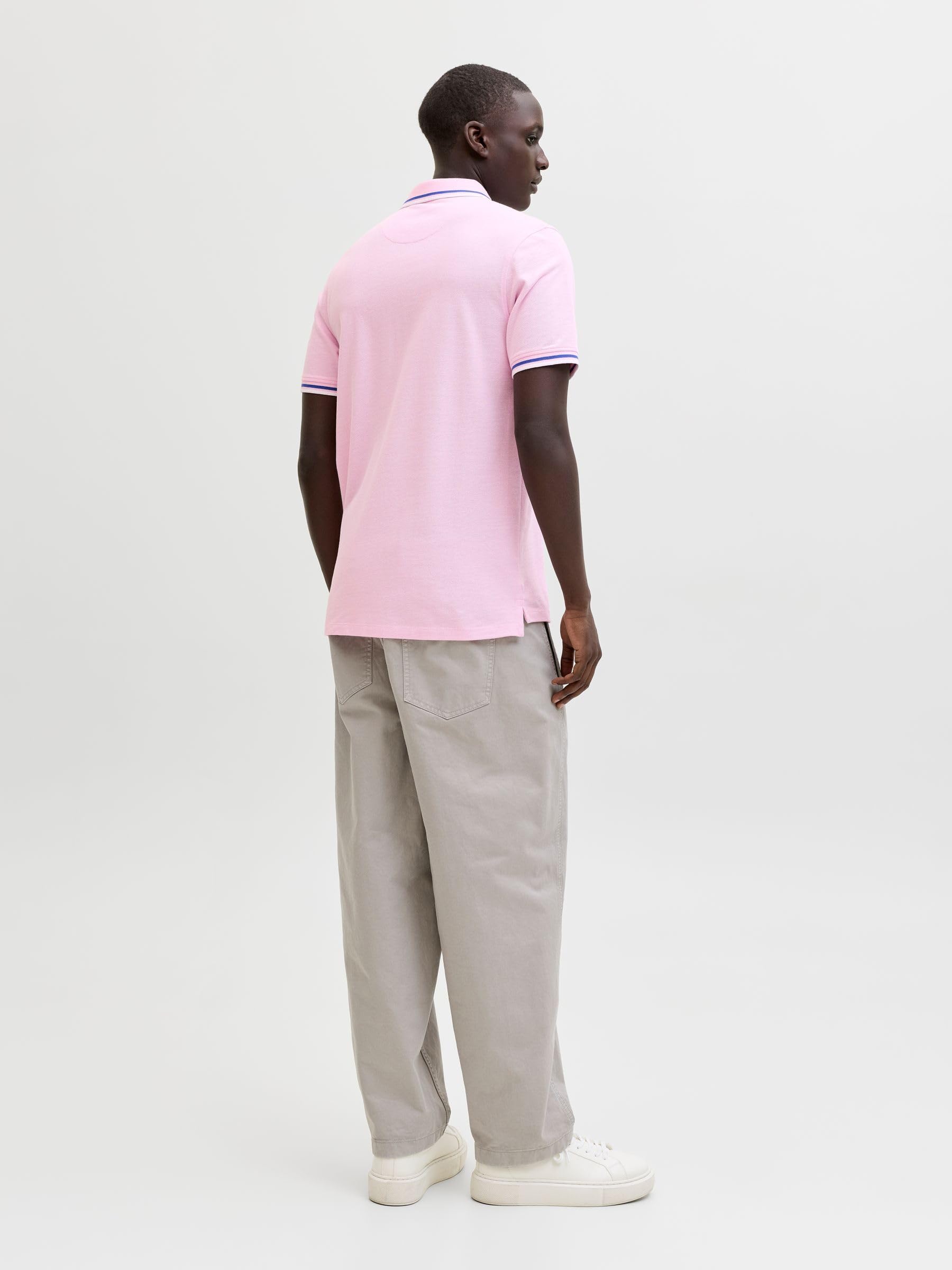 JACK & JONES Jjepaulos Polo Ss Noos, pryzm Pink, L