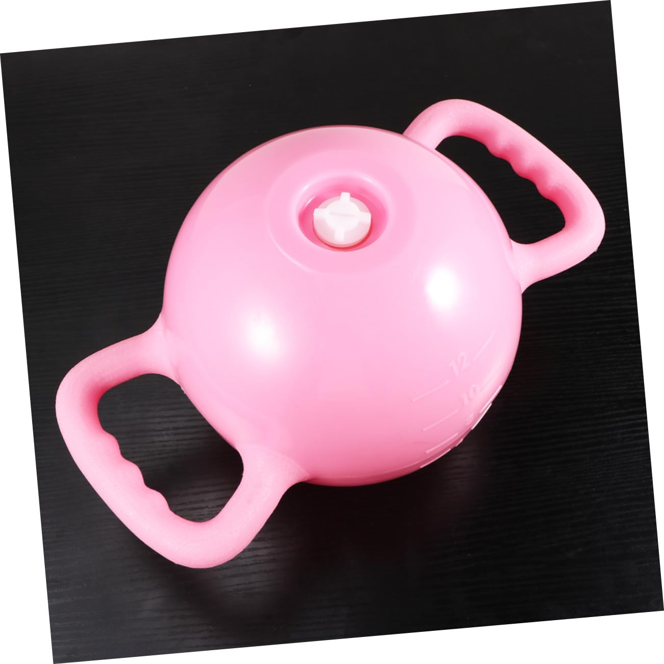 Toyvian Kettlebell Yoga Fitness Réglable Eau avec Double Poignées pour Femme et Homme Équipement Sportif PVC Poids Ajustable Base Plate Rose