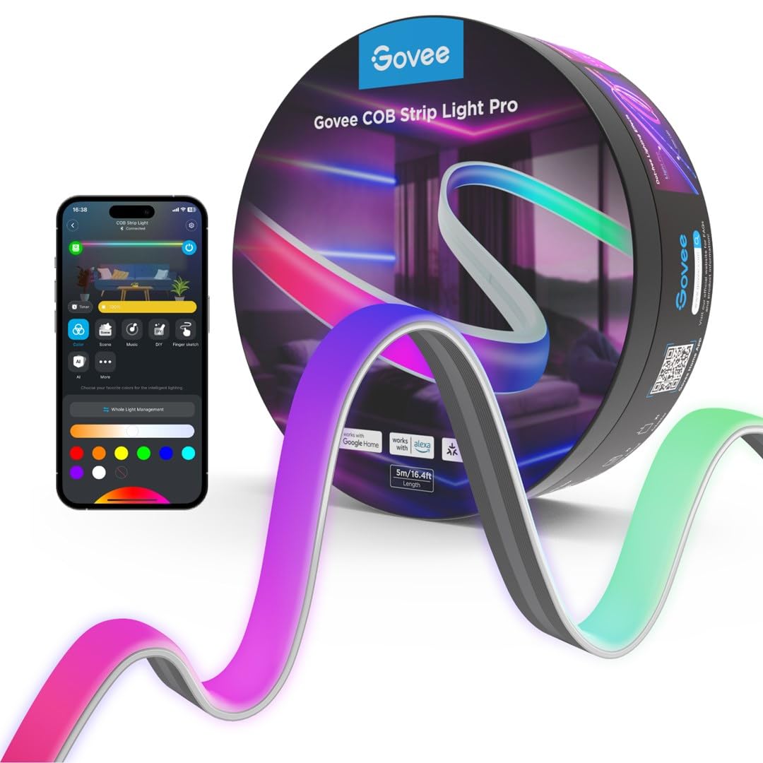 Govee COB Led Şerit Işık Pro Akıllı Aydınlatma Sistemi Çok…