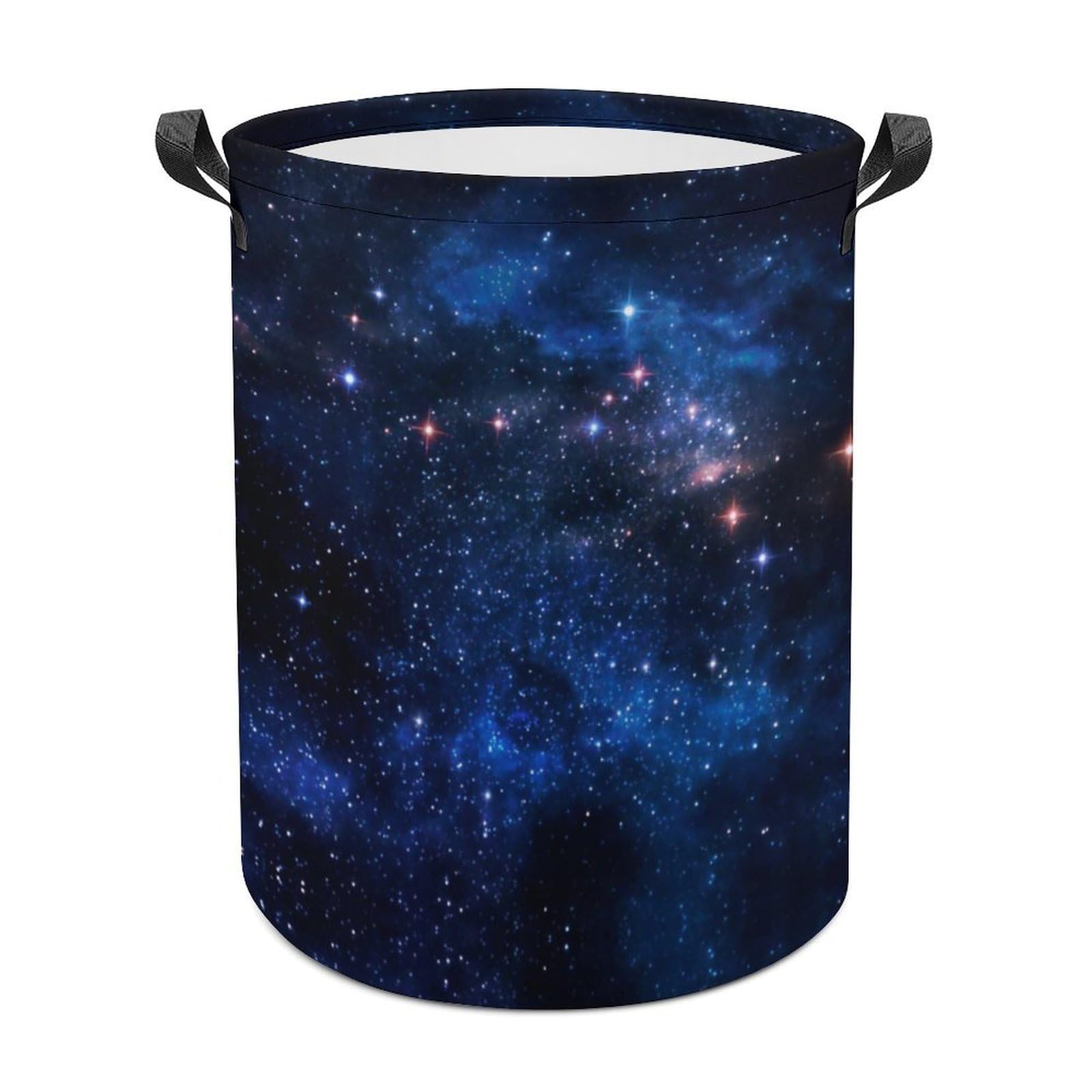 MHYRAC Laundry Hamper, Aurora Starry Sky Space Starry Night Sky Laundry Basket, Washing Basket with Handle