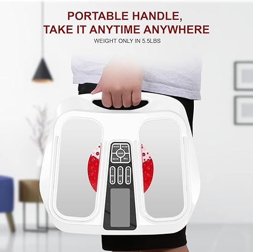 Miniatura 4 de OSITO Masajeador de pies Estimulador de circulación de pies con calor (elegible para FSA y HSA), máquina de masaje de pies para dolor de pies,