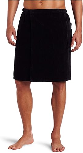 Toalla de algodón Terry para hombre, color negro, pequeña y mediana, Negro -