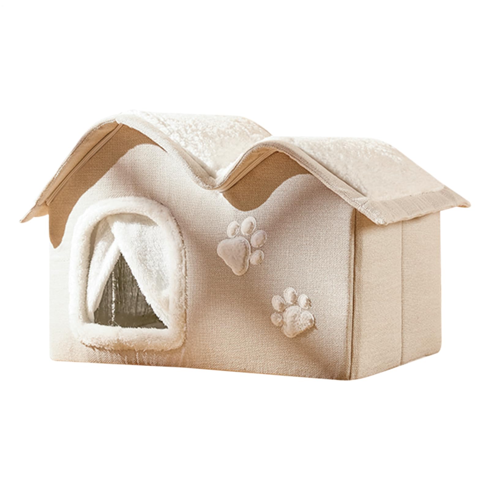 Niche d'extérieur pour chat pour l'hiver antidérapante avec structure thermo-isolante