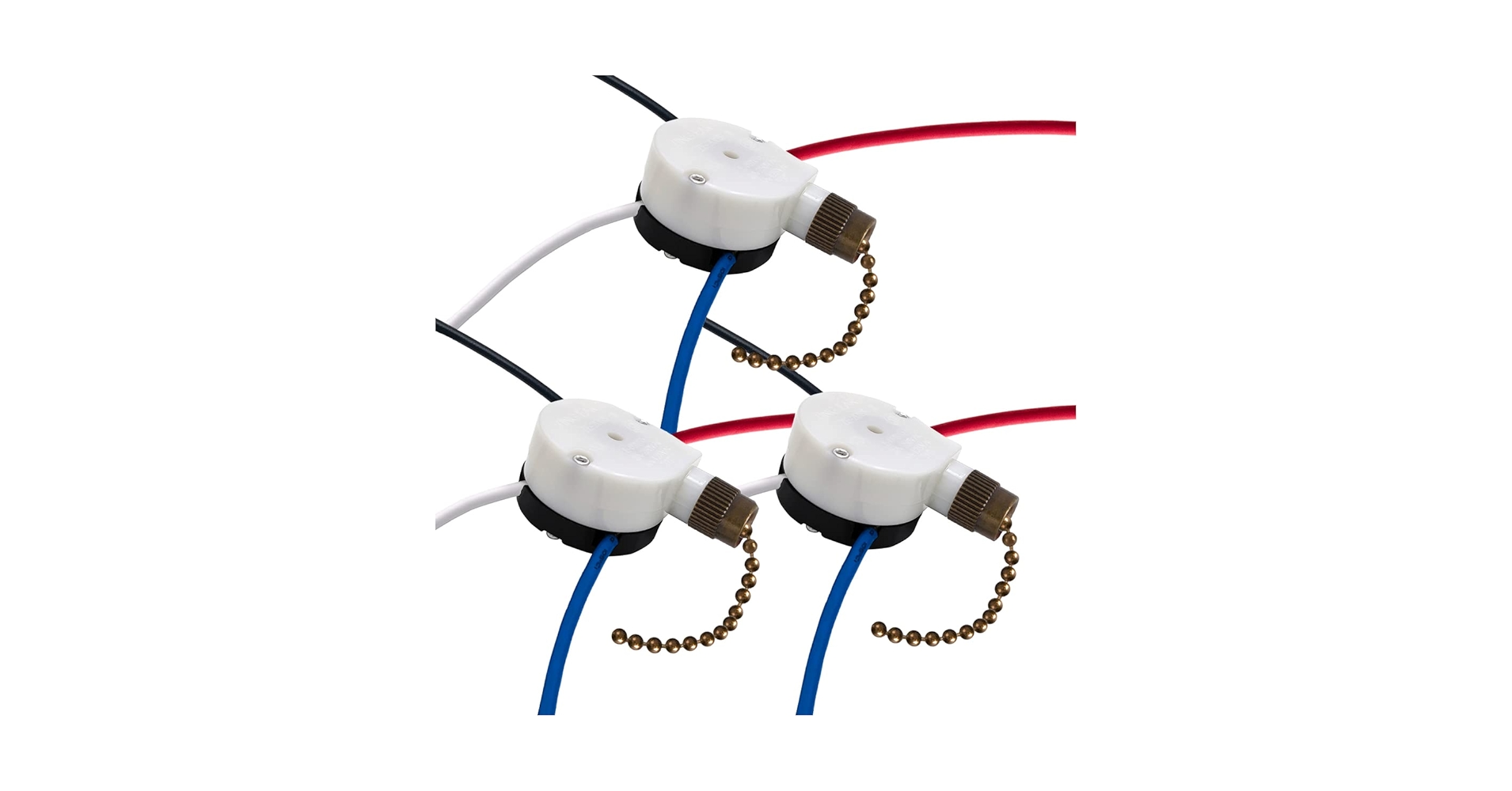 Ceiling Fan Switch Zing Ear ZE-208S E89885 3 Speed 4 Wire