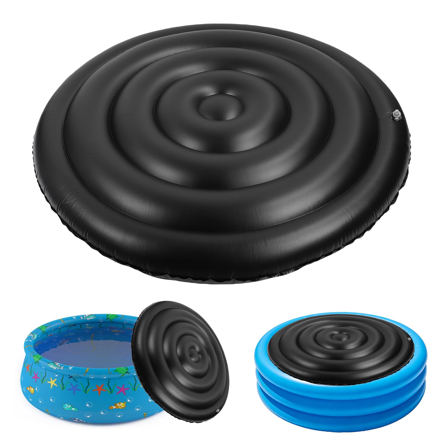 Tissting Couverture Isolante pour Spa Gonflable - Ø165cm Économie d'Énergie Protection Eau et Intempéries pour Piscines et Extérieurs (sans poignée)