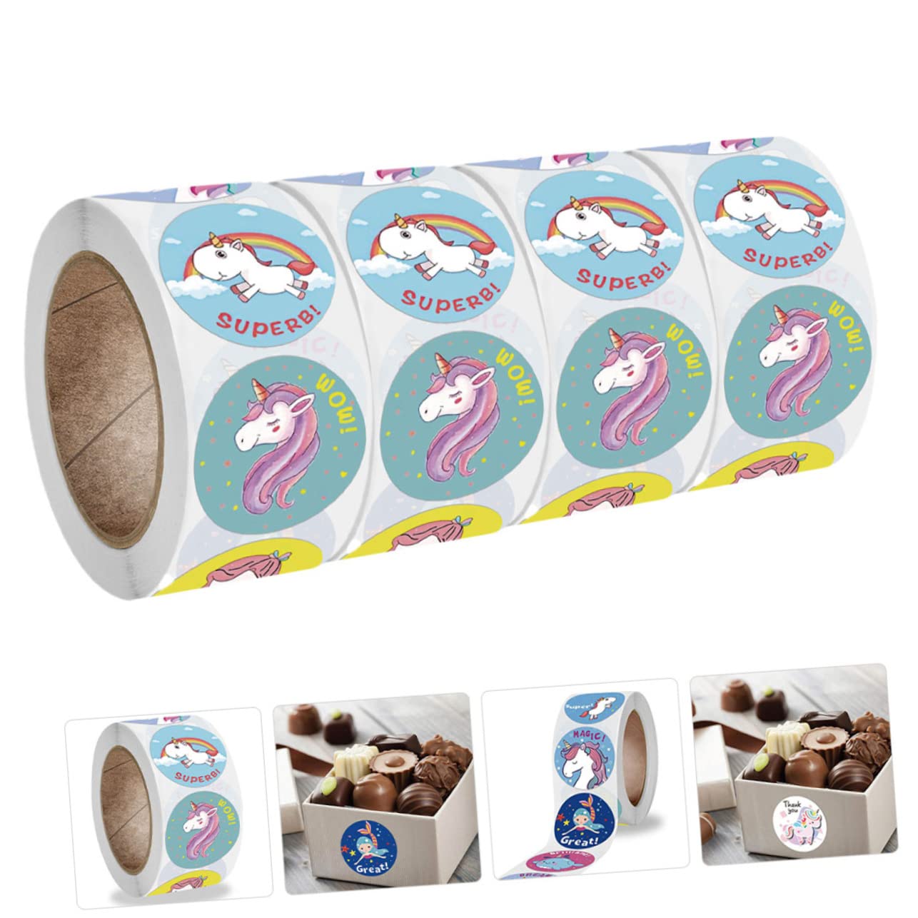 4 Ensembles Autocollants Étiquette Autocollantes Pieces Table Pièces Étiquettes Stickers Onglets Collants Autocollant De Bouteille Autocollant De Motivation 4 Rouleaux * 4