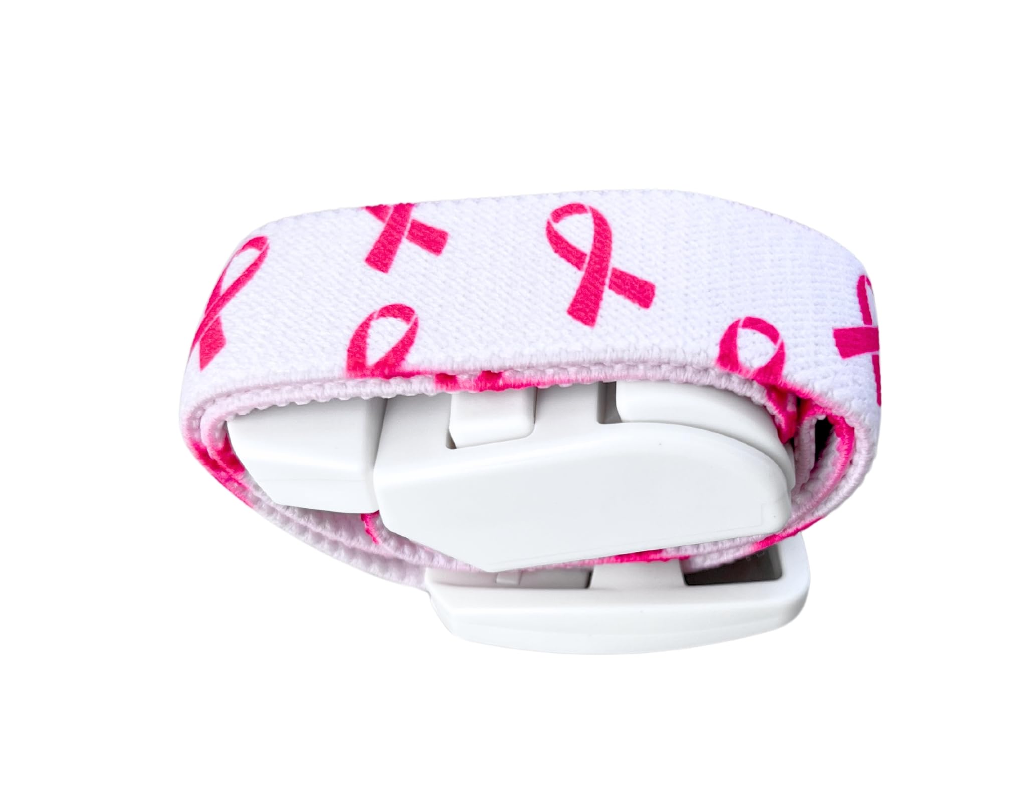 Garrot d'infirmière médicale avec motif ruban rose – Libération rapide et lente – Boucle en plastique ABS, bande élastique sans latex – Parfait pour les médecins, les étudiants et les