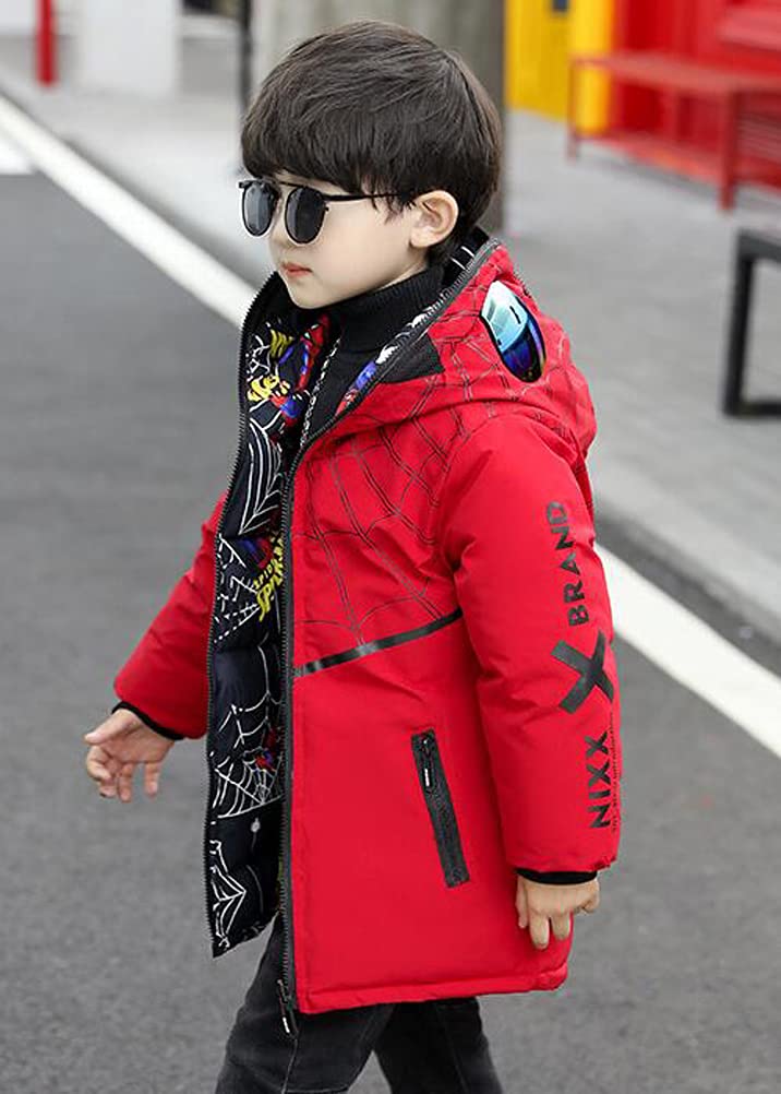 Cappotto Bambino Ragazzo Inverno Giacche Cappotto con Cappuccio Ragazzi Felpa Con Cappuccio da Cartoni Animati Per Bambini