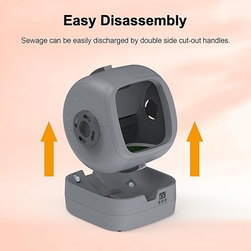 Miniatura 5 de Caja de arena automática autolimpiante, control de aplicación y monitoreo de peso, 86L ultra silenciosa, multi-gato, monitor de salud inteligente,