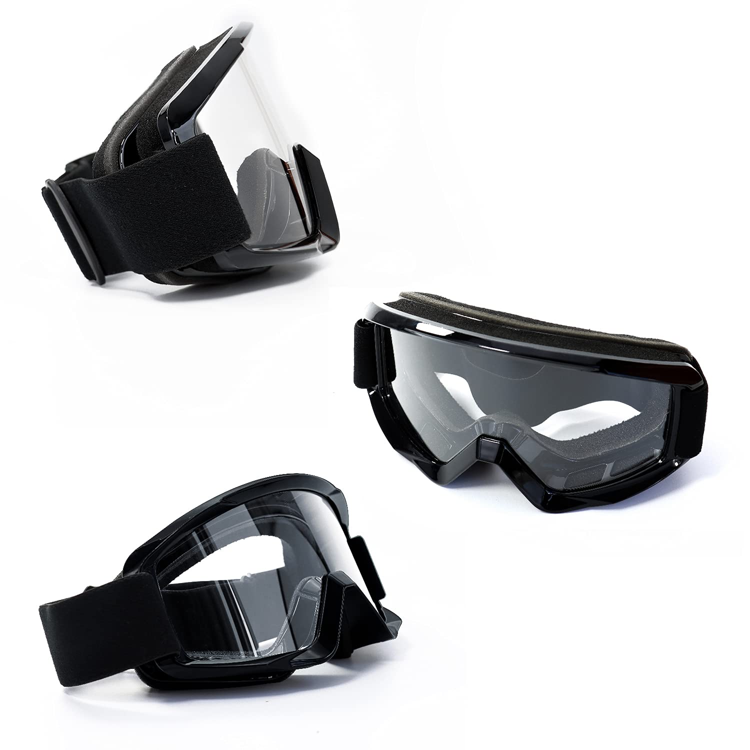 AVV Occhiali da moto per uomo e donna, antivento, per ATV, Dirt Bike, anti UV, per equitazione, MTB, motocross