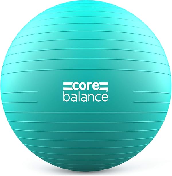 Core Balance, berstsicherer Gymnastikball - für Fitness Yoga Schwangerschaft - 55cm 65cm 75cm 85cm - inkl. Luftpumpe