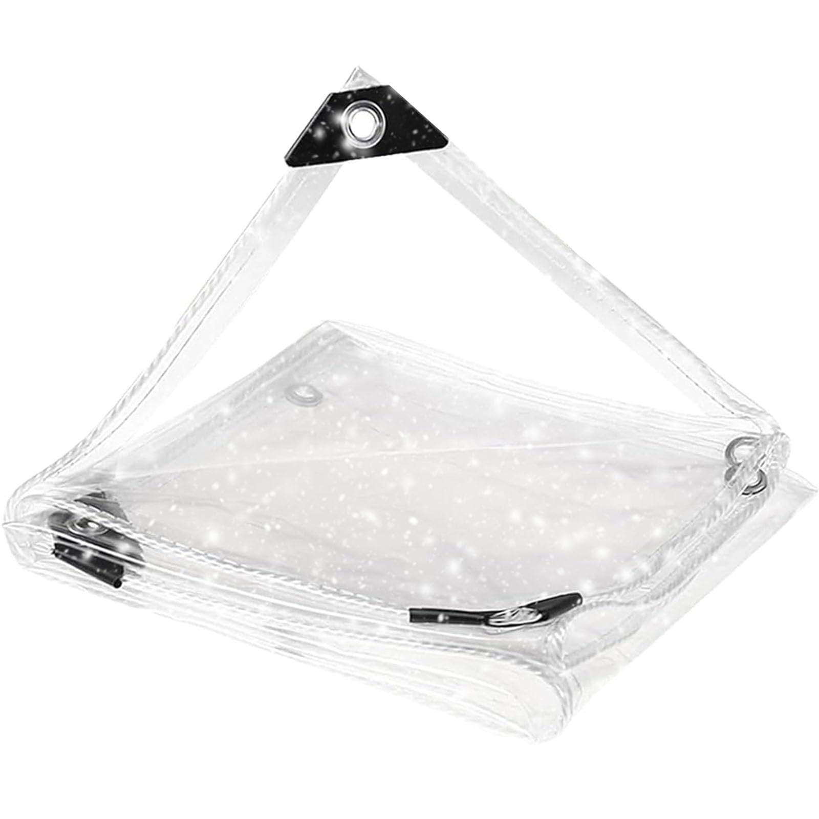 Toldo impermeable transparente contra lluvia y rayos UV para exterior