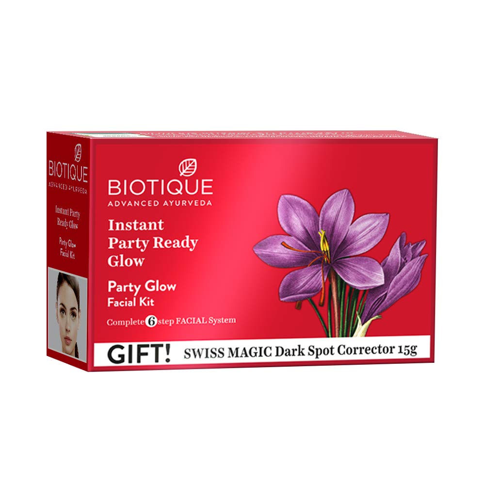 Biotique Bio Gold Radiance Facial Kit, 65 g And Biotique Bio Party Glow Facial Kit, 65 g 3