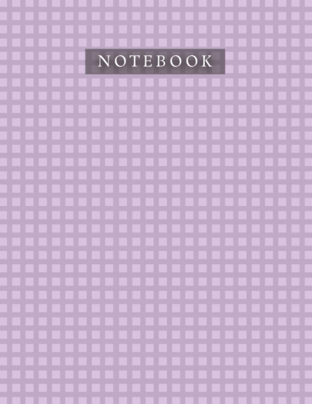 Notebook African Violet Color Caro Horizontal Baby Elephant Pattern Background Cover: Bill, Planner, Daily, 21.59 x 27.94 cm, Organizer, 8.5 x 11 inch, Life, 110 Pages, Journal, A4