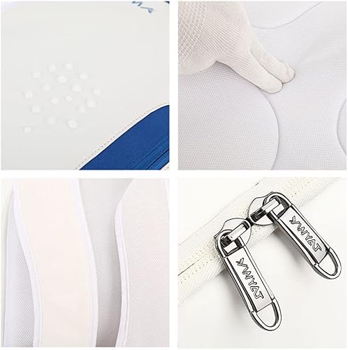 Miniatura 5 de Bolsas de bádminton de tenis con 3 raquetas para mujeres y hombres, mochila impermeable con compartimento para zapatos para squash, raquetball,