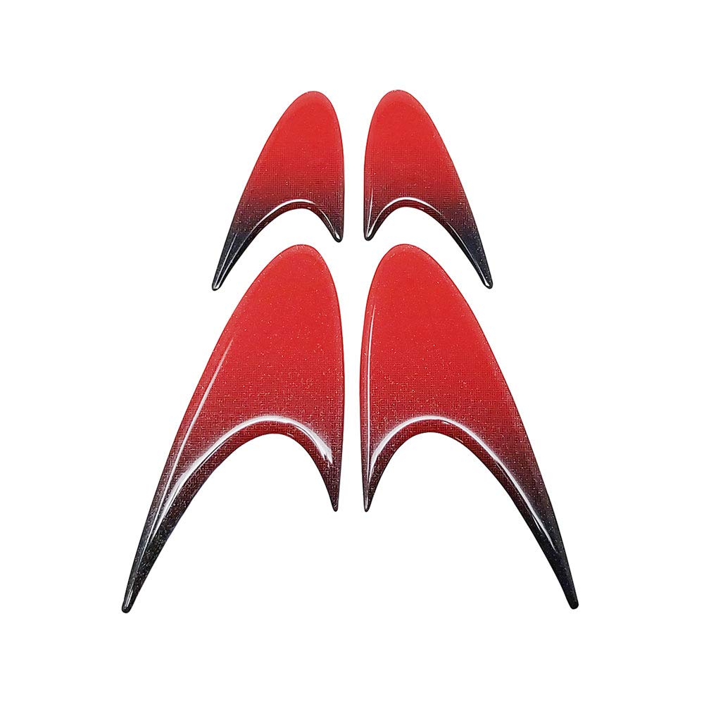 3D Stickers Racing Wings, Red Metal